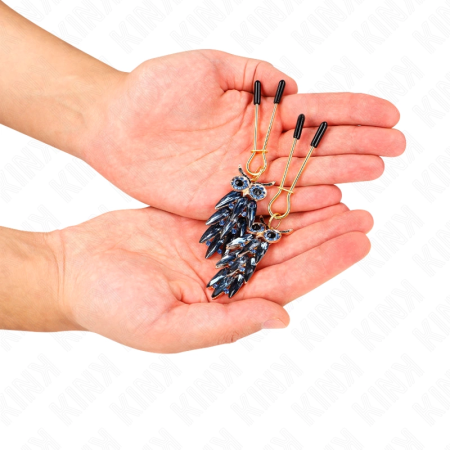 KINK Owl Pendant Adjustable Nipple Clamps 6 cm - Stylish Metal Design