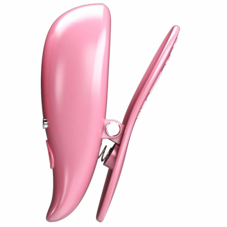 Pretty Love Leaf Pink Vibrating Magnetic Nipple Clamp System USB