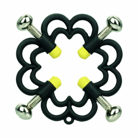 CalExotics Boundless Adjustable Nipple Grips - 4-Point Metal Clamps, 2 pcs