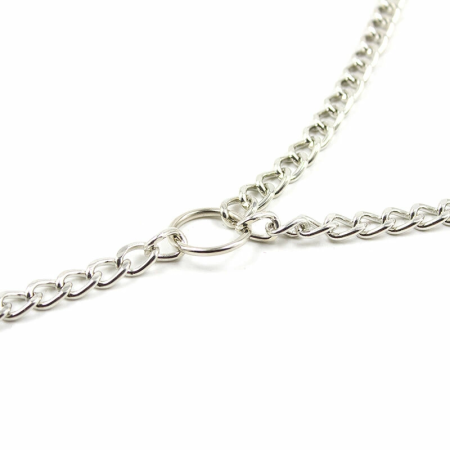 OHMAMA Fetish Adjustable Metal Nipple Clamp Set with Chains, 4-Piece