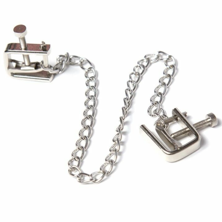 OHMAMA Adjustable Metal Clamps with Chain - Nickel-Free, Non-Porous
