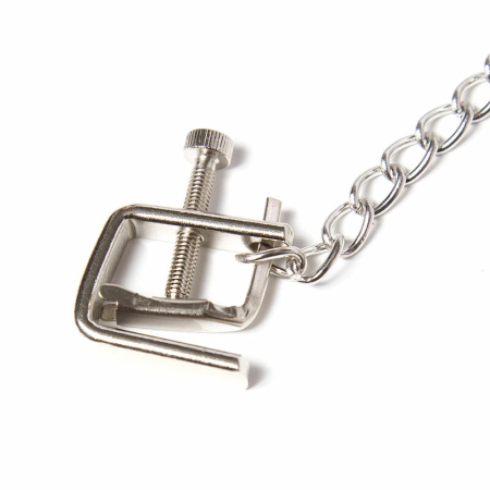 OHMAMA Adjustable Metal Clamps with Chain - Nickel-Free, Non-Porous