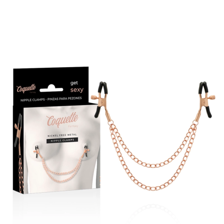 Coquette Chic Desire Metal Chain Nipple Accessory - Nickel-Free, Adjustable