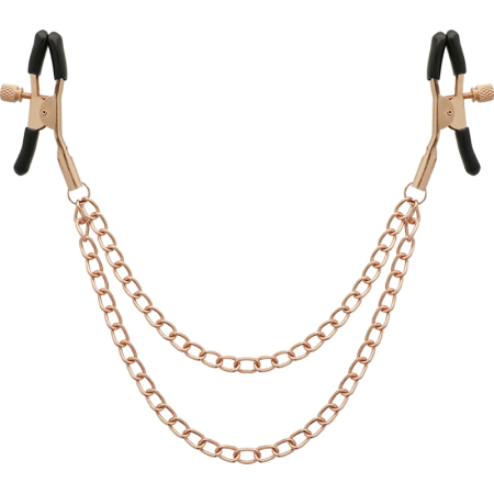 Coquette Chic Desire Metal Chain Nipple Accessory - Nickel-Free, Adjustable