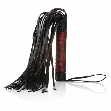 CalExotics Scandal Red & Black Designer Intimate Flogger 37.5cm