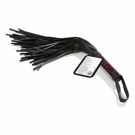CalExotics Scandal Red & Black Designer Intimate Flogger 37.5cm