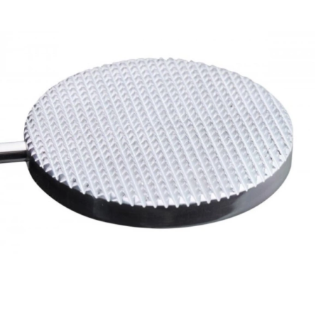 Metal Hard Aluminum Paddle with Ribbed Teeth - Ergonomic Long Handle