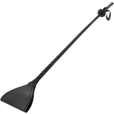 Darkness Black Whipper - Precision Riding Crop, 60 cm, PVC Tip