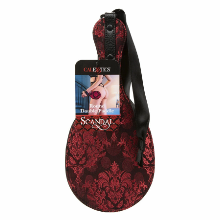 CalExotics Scandal Double Round Paddle - Dual-Layer, 12.75 cm, Black/Red