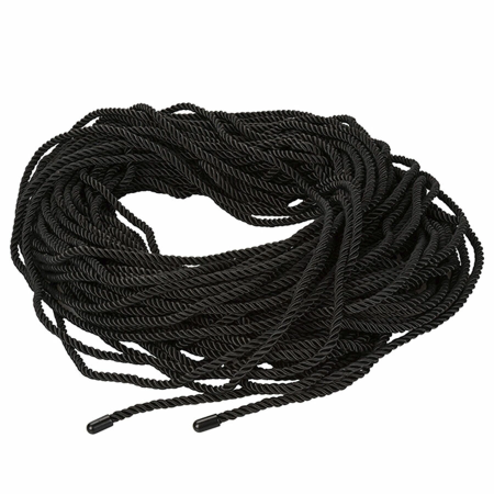 CalExotics Scandal Black Bondage Rope 50m - Durable Cotton Blend Restraint