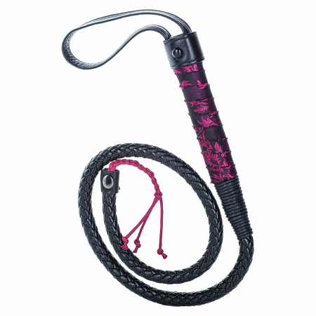 CalExotics Scandal Black Bull Tail Whip - Handcrafted Impact Accessory 104cm