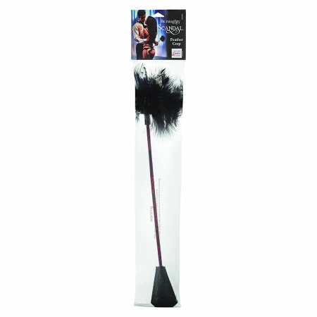 CalExotics Scandal Black Dual-Ended Feather Crop 53.25 cm