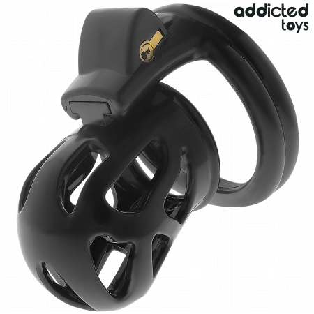 ADDICTED TOYS Locked Silent Keep Chastity System 7.5cm Black Set