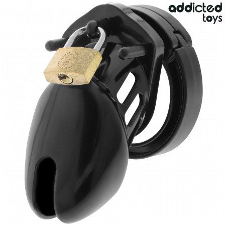 Addicted Toys Obsidian Hold Secure Chastity System Size S Black