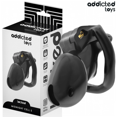 Addicted Toys Locked Midnight Cell Chastity System S 4.8 cm Black