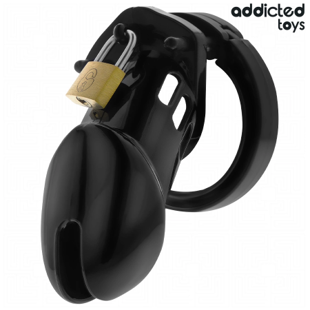 Addicted Toys Locked Obsidian Hold Intimate Cage Size M, Adjustable System
