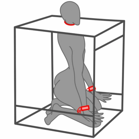 Secret Dome Kink Club Cabina Black & Red - Modular Sensory Play Set