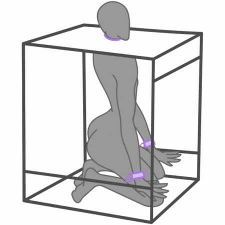 Secret Dome Kink Club Cabina Purple Interactive Play Set 60x60x70cm