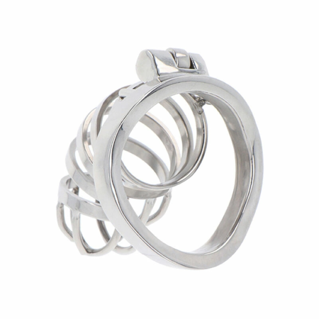 Hidden Desire Extreme Metal Chastity System, Adjustable, 7.9 cm, Silver