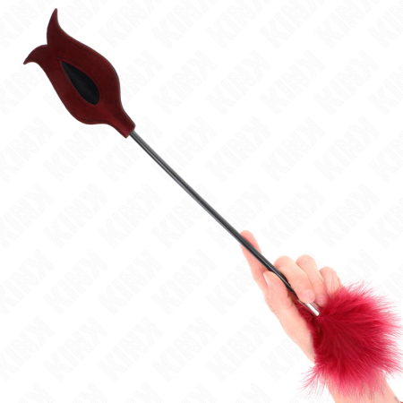 KINK Tickle Feathers Rose-Shaped Paddle 8 cm - Sensory Play Accessory