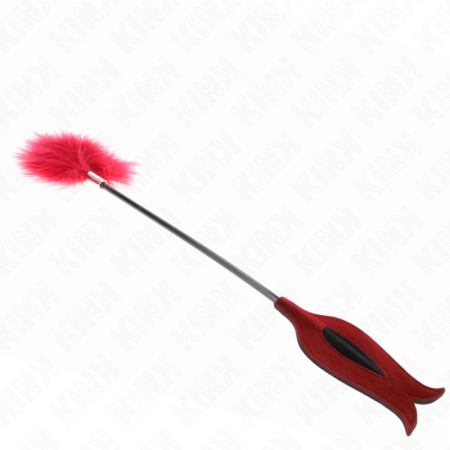 KINK Tickle Feathers Rose-Shaped Paddle 8 cm - Sensory Play Accessory
