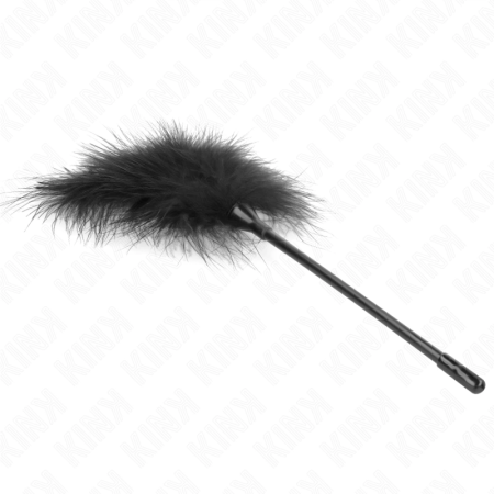 KINK Black Feather Sensory Wand 27 cm - Elegant Teasing Accessory