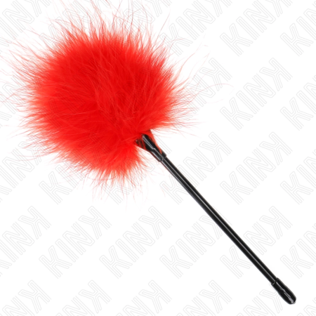 KINK Red Feather Sensory Tickler 27 cm - Elegant Bondage Accessory