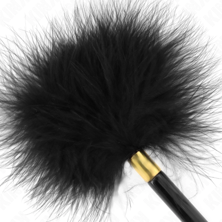 KINK Black Gold Metal Feather Teaser - 18 cm Sensory Accessory