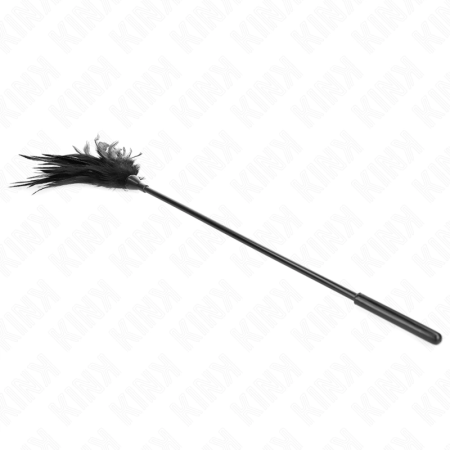 KINK Black Feather Sensory Teaser 45 cm - Elegant Multi-Feather Wand