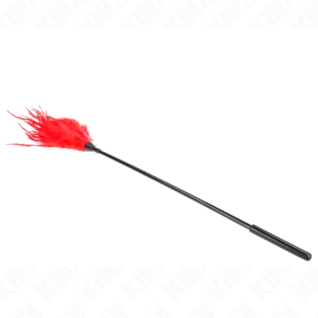 KINK Red Tickle Feather Duster 45 cm - Sensory Play Accessory