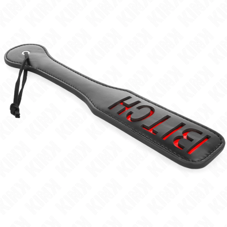 KINK Bitch Round Corner Paddle 32x6 cm - Durable Leather Impact Tool