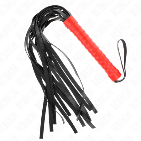 KINK Soft Tail Impact Whip 50 cm - Compact Flexible Model, Black