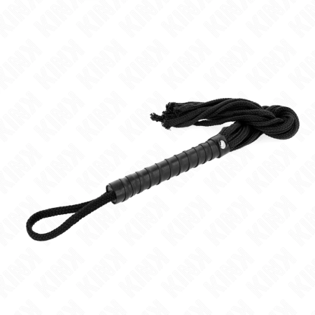 KINK Black Rope Whip 56 cm - Durable Braided Model for Precision Play
