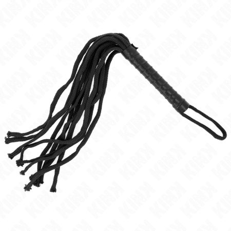 KINK Black Rope Whip 56 cm - Durable Braided Model for Precision Play