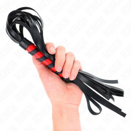 KINK Short Handle Whip 45cm - Classic Black, Ergonomic Grip