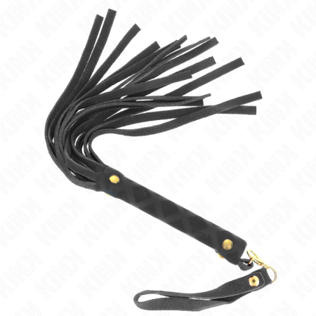 KINK Black Suede Mini Whip 30cm - Elegant Faux Leather Impact Tool