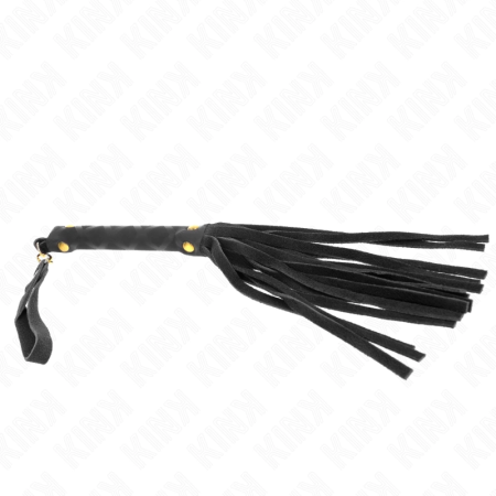 KINK Black Suede Mini Whip 30cm - Elegant Faux Leather Impact Tool