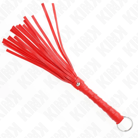 KINK Simple Mini Red Whip 28cm - Compact Faux Leather Impact Tool