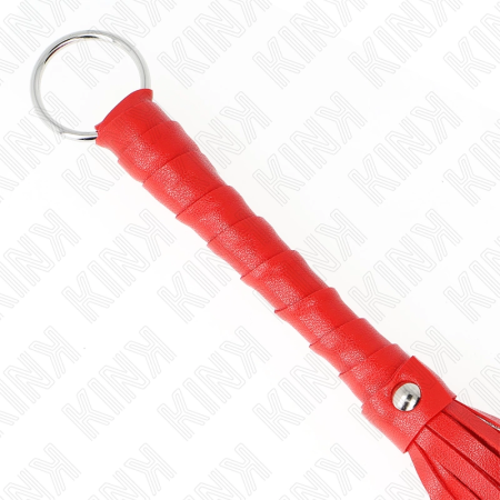 KINK Simple Mini Red Whip 28cm - Compact Faux Leather Impact Tool