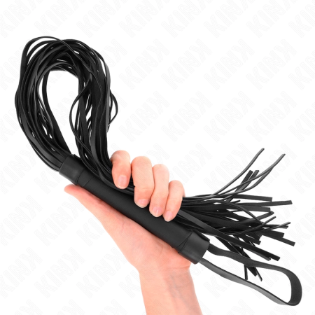 KINK Faux Sheepskin Impact Whip 60cm - Soft Touch, Long Handle