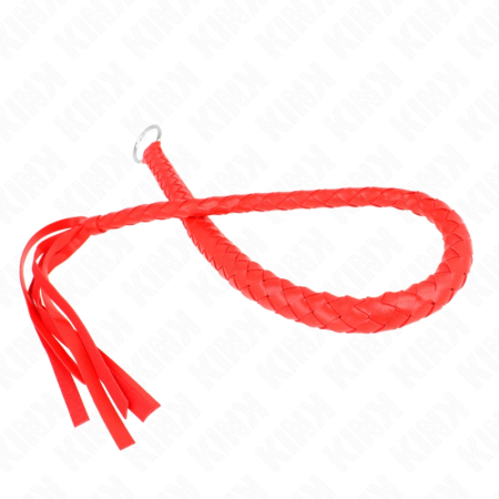 KINK Snake Whip with Red Hand Ring 65cm - Durable Leather Accessory