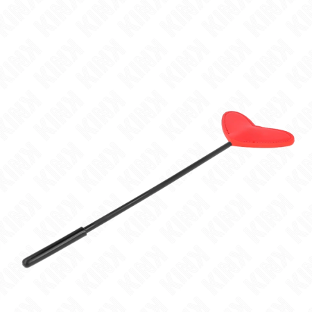 KINK Red Heart-Shaped Paddle 33x10 cm - Faux Leather Impact Accessory