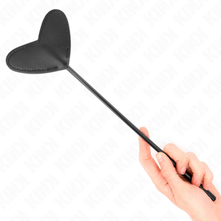 KINK Black Heart-Shaped Paddle 33x10 cm - Elegant Impact Tool