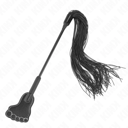 KINK Foot Shaped Paddle with Tassel Whip 31cm - Dual-Action Impact Tool