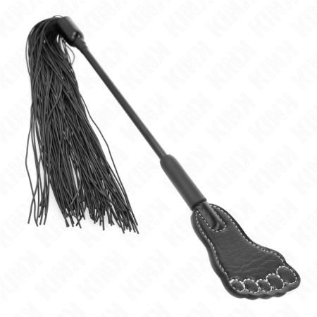 KINK Foot Shaped Paddle with Tassel Whip 31cm - Dual-Action Impact Tool