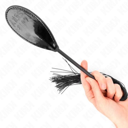 KINK Love&Sexy Short Tassel Paddle - Compact Faux Leather Impact Tool