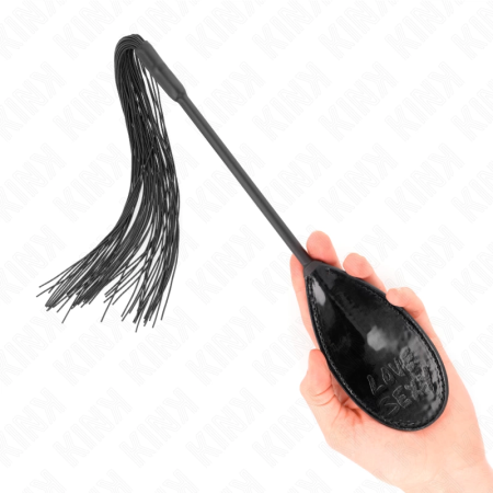 KINK Love&Sexy Short Tassel Paddle - Compact Faux Leather Impact Tool