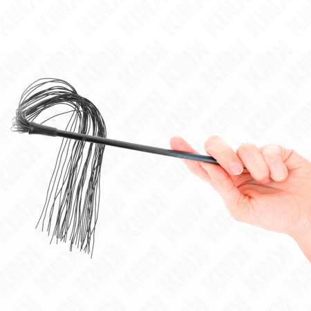 KINK Silicone Intimate Whip 60 cm - Flexible Black Impact Tool