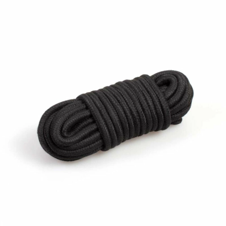 Secret Play Bondage Rope 10m Black - Durable Soft Cotton-Polyester