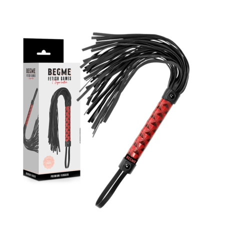 BEGME Red Edition Vegan Leather Flogger - Durable Soft-Touch Handle